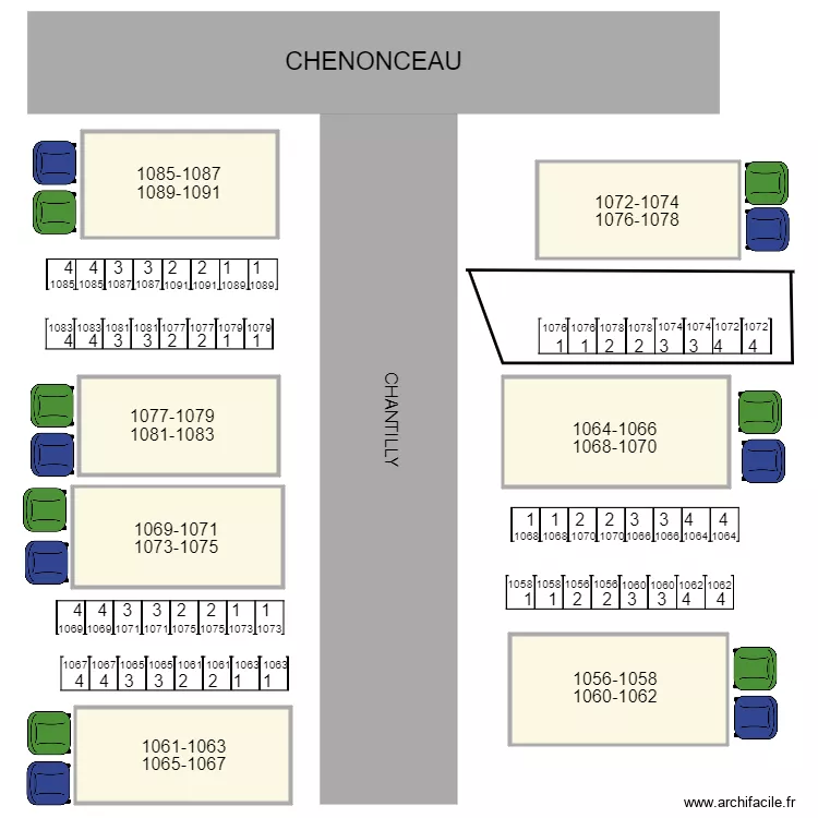 Chantilly 2 de 2. Plan de 