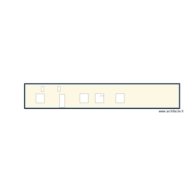 veri sdsds. Plan de 1 pièce et 86 m2