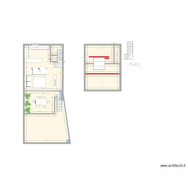 PLAN NU ECHELLE REELE TAT agencement R1 1. Plan de 0 pièce et 0 m2