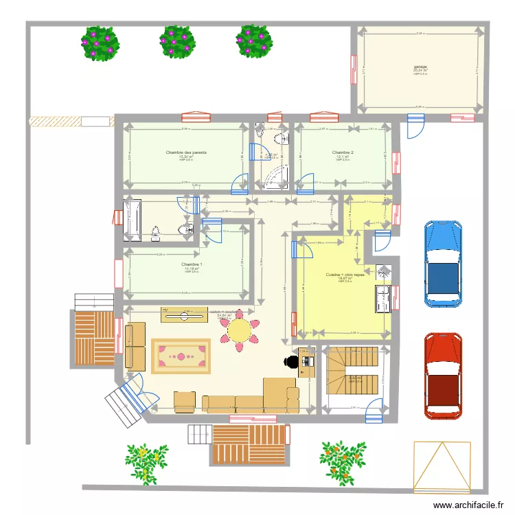 Plan de maison . Plan de 