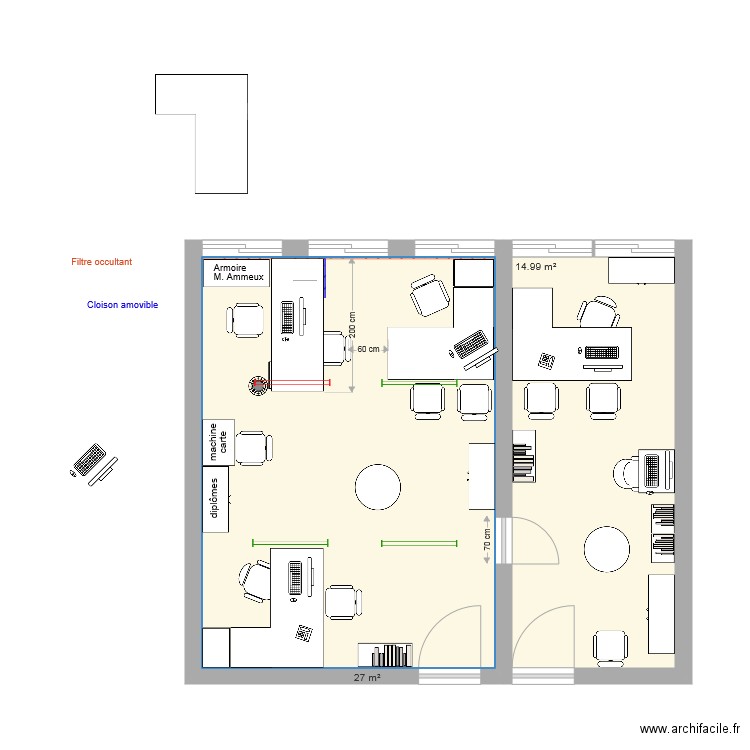 Nouveau bureau accueil 1. Plan de 0 pièce et 0 m2