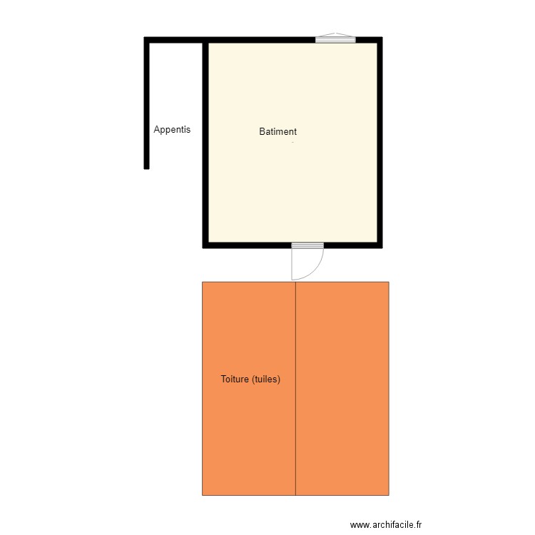 grange. Plan de 0 pièce et 0 m2