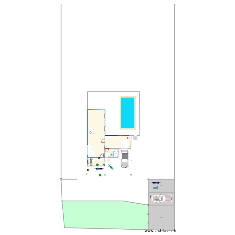 Rung. Plan de 8 pièces et 266 m2