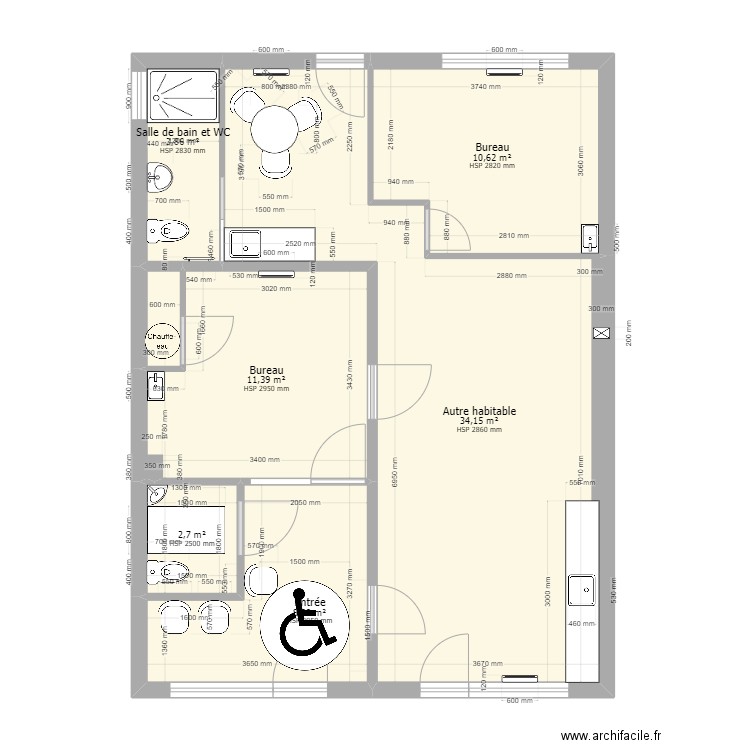 Cabinet PEZET_2. Plan de 0 pièce et 0 m2