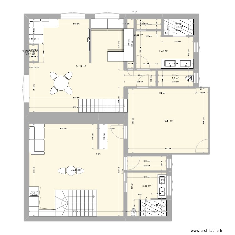 K ET N 2  nic mag 1etage definif 2. Plan de 0 pièce et 0 m2