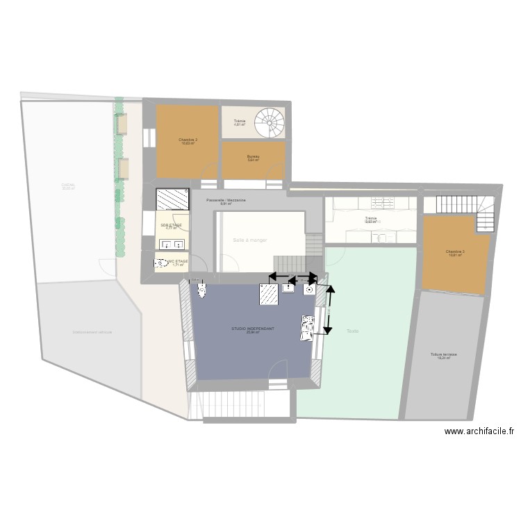 PLAN DES INSTALLATIONS PLOMBERIE. Plan de 27 pièces et 399 m2