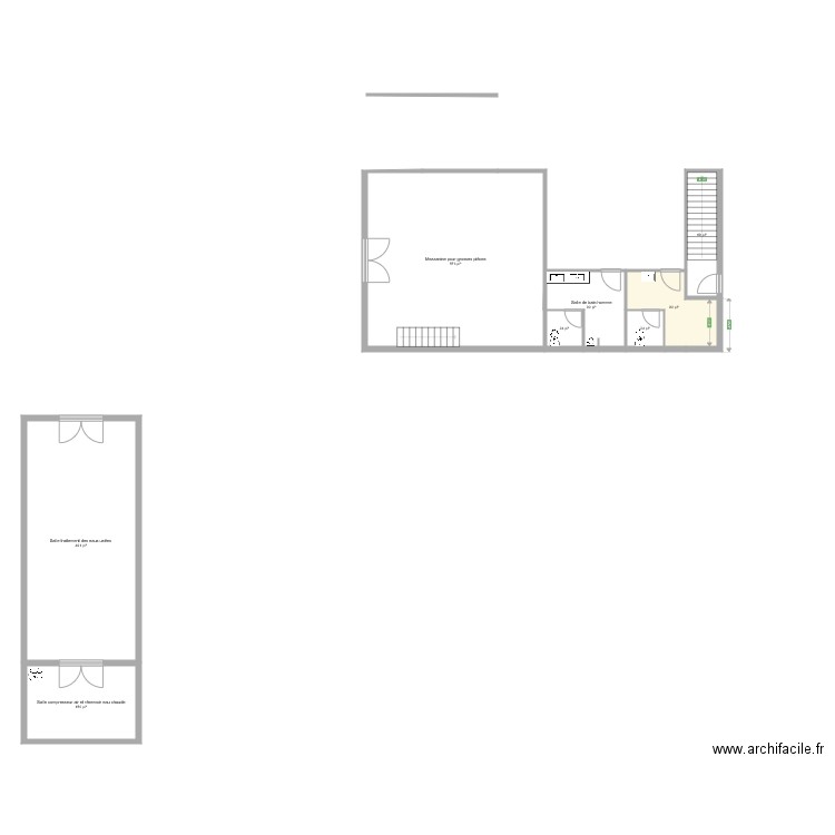 Garage Assomption fermé haut. Plan de 0 pièce et 0 m2