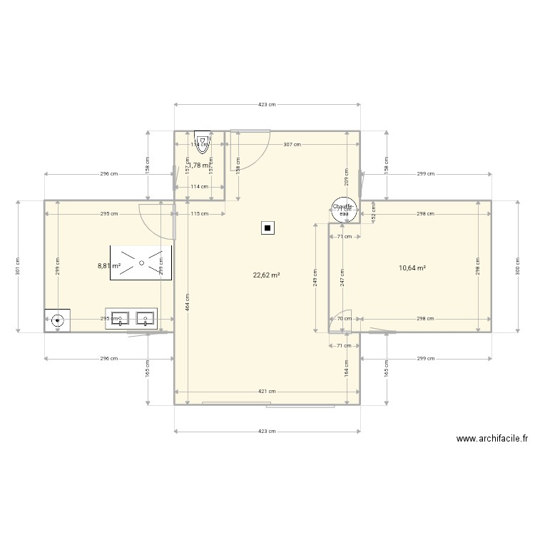 CHALET LABOUHEYRE 2. Plan de 0 pièce et 0 m2