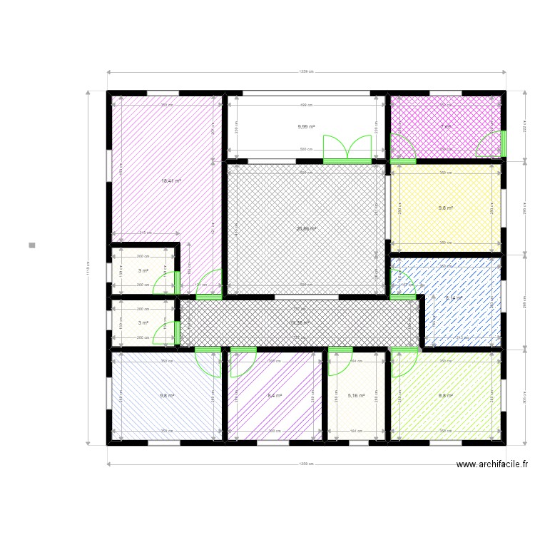 plan 2. Plan de 0 pièce et 0 m2