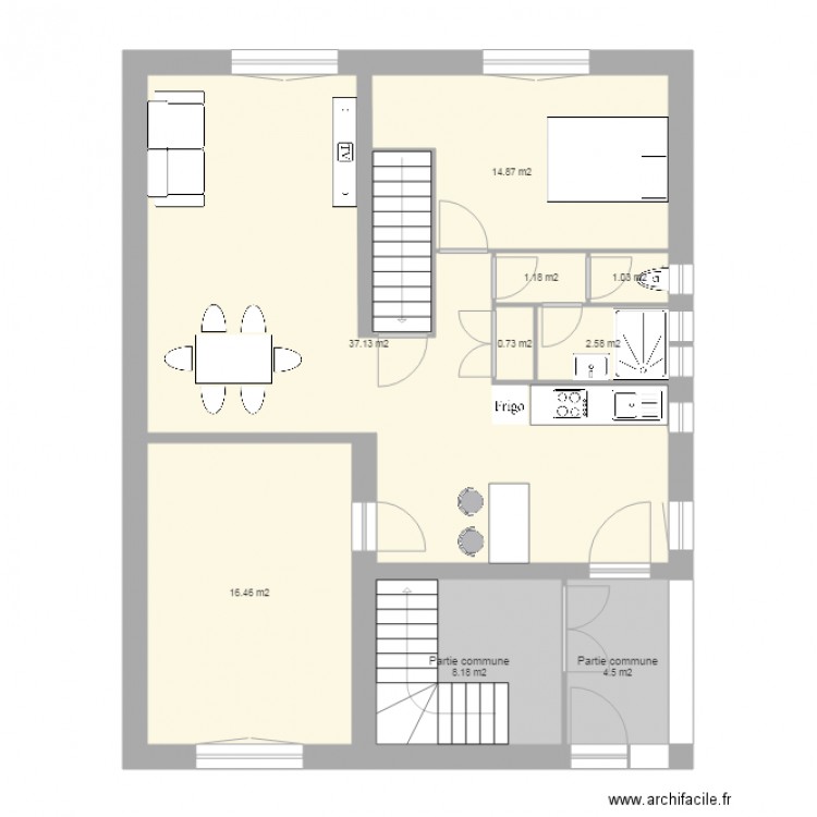 L OREADE RDC. Plan de 0 pièce et 0 m2