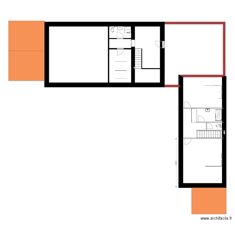 Projet plan maison Grand bois Allard  Etage v3. Plan de 0 pièce et 0 m2
