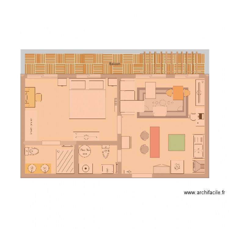Appartement plan 1. Plan de 0 pièce et 0 m2