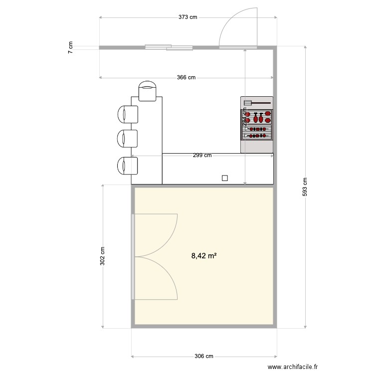 cuisine exterieure. Plan de 0 pièce et 0 m2