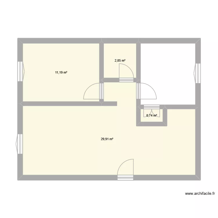 test. Plan de 4 et 45 m² test. Plan de 4 et 45 m²