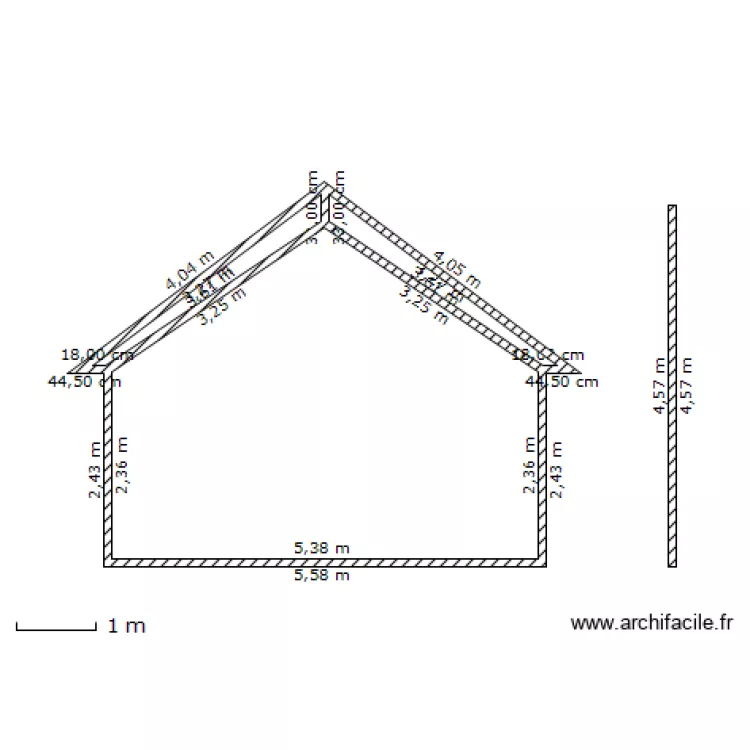 Garage ND -3 coupe. Plan de Garage ND -3 coupe. Plan de