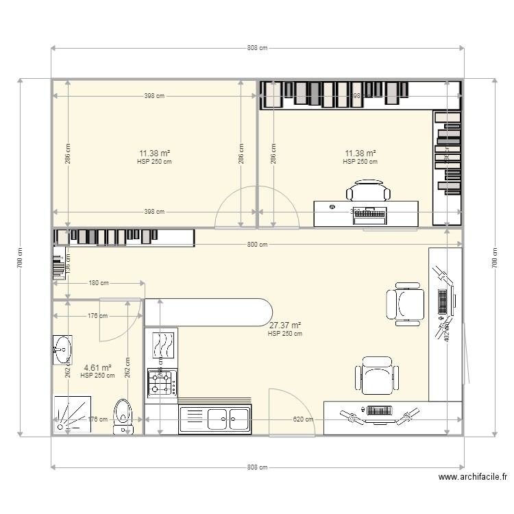 bureau ifbc1. Plan de 0 pièce et 0 m2