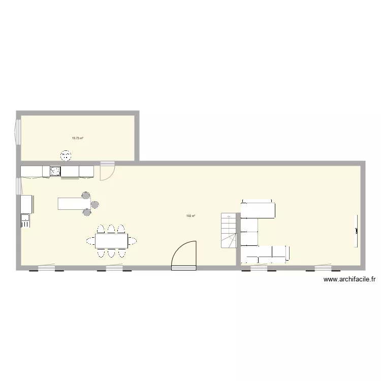 maison silo. Plan de 