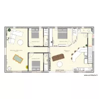 appt 1 er etage version 4 PROJET 2022 avec 3 ch