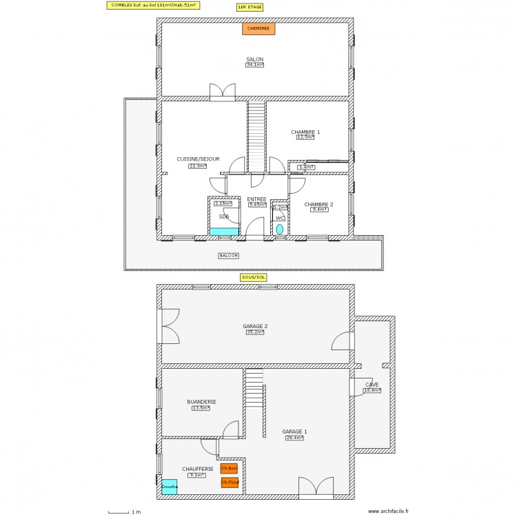 MARTEL. Plan de 0 pièce et 0 m2