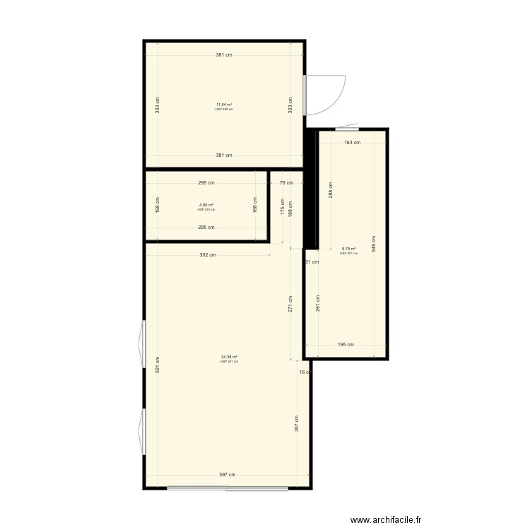 AGAY RDC PLAN T3 . Plan de 0 pièce et 0 m2