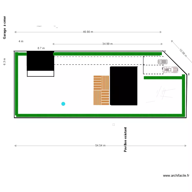 garage . Plan de 