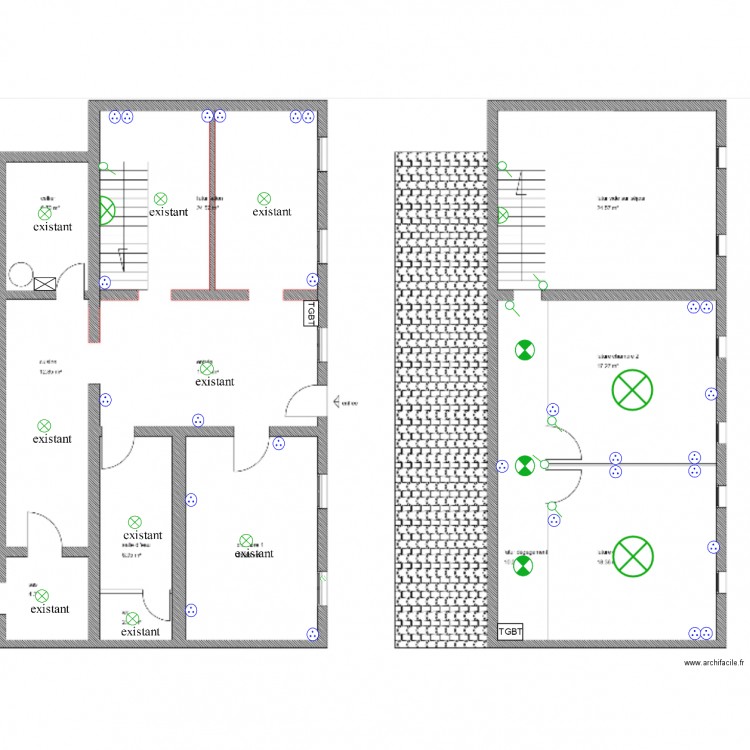 PLAN ELEC ANSSONEAU. Plan de 0 pièce et 0 m2