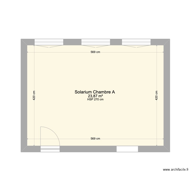 Maison Guy Lechien - Chambre A ( Solarium ) Etage 1. Plan de 0 pièce et 0 m2