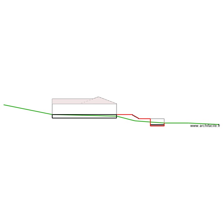 Plan de coupe A-A b. Plan de 5 pièces et 27 m2