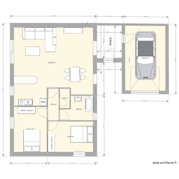 Maison Charlotte. Plan de 39 pièces et 492 m2