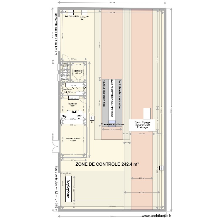 CCT VL CASTRES. Plan de 7 pièces et 274 m2