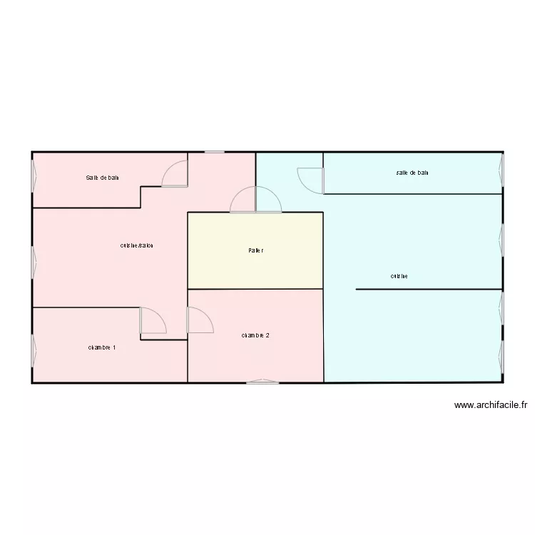 35 chemin de plaisance projet porte. Plan de 