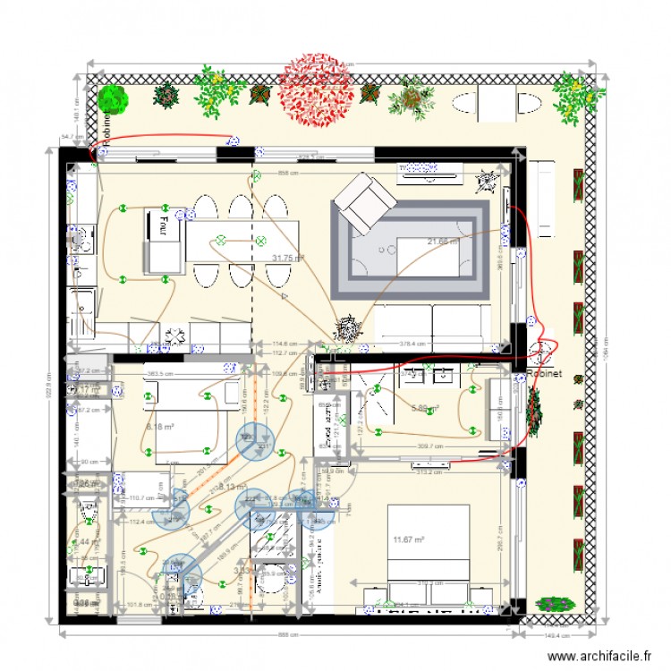 Projet 306 sexies. Plan de 0 pièce et 0 m2