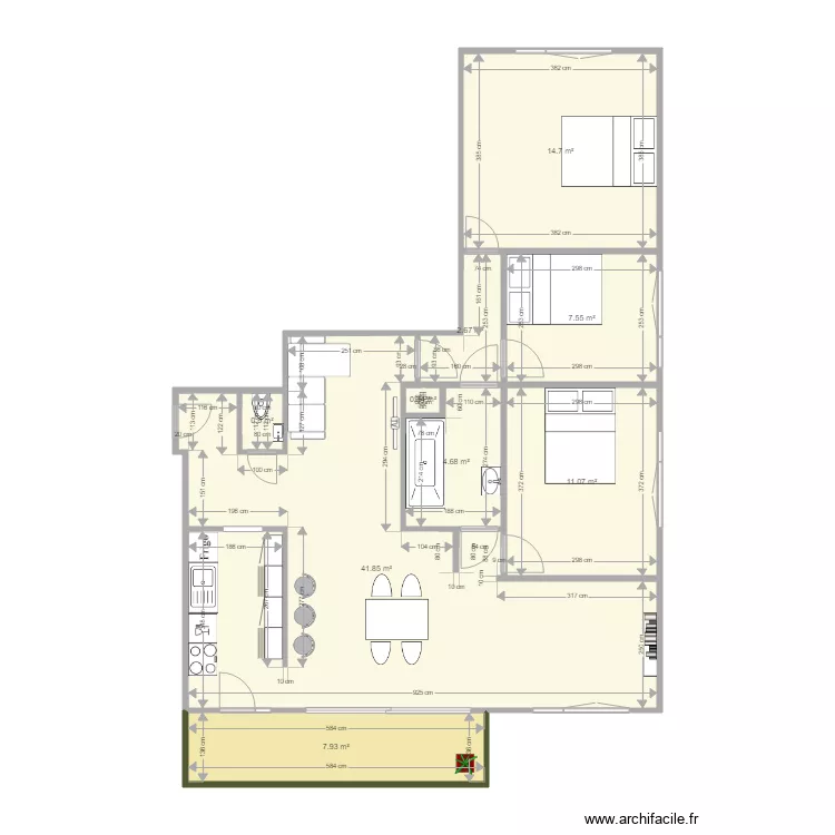 de fr&eacute; 269 7e. Plan de 