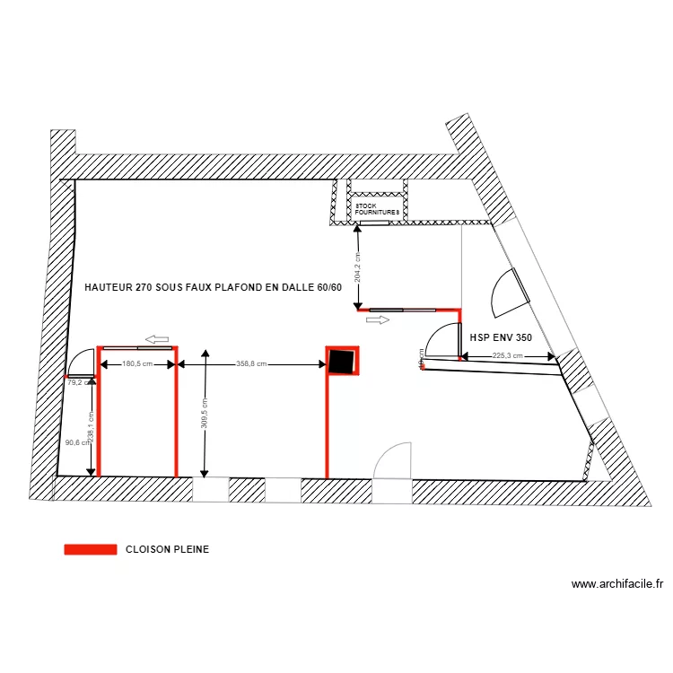 SIMON PROJET CLOISONS PLEINES. Plan de SIMON PROJET CLOISONS PLEINES. Plan de