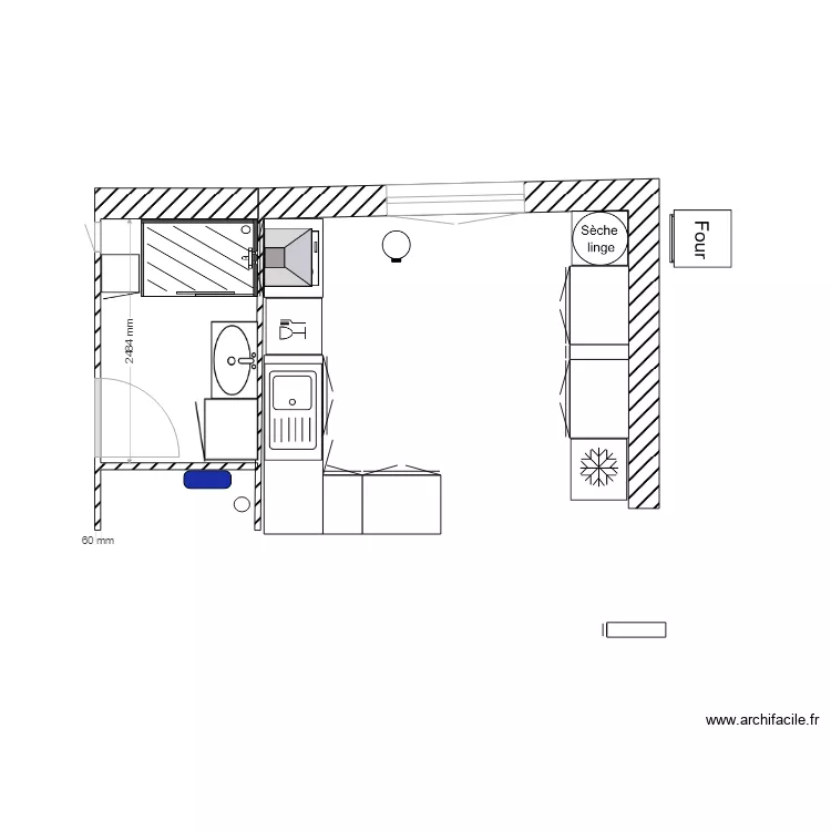 CHEZ MOI 7 essai. Plan de 