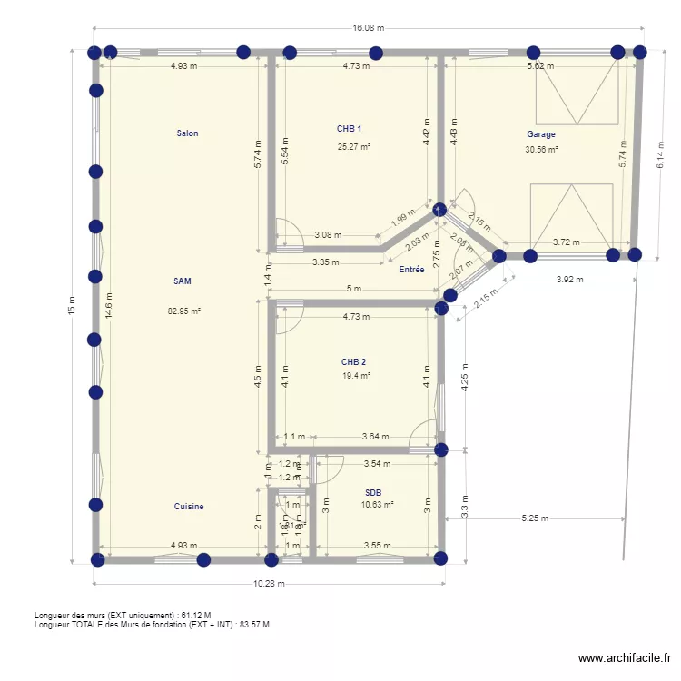 Plan de Masse MAJ DEF JUILLET 2021 POTEAUX MURS. Plan de 
