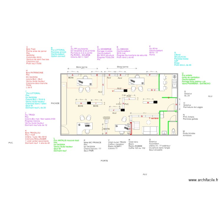 Boulogne fenetres variante. Plan de 0 pièce et 0 m2