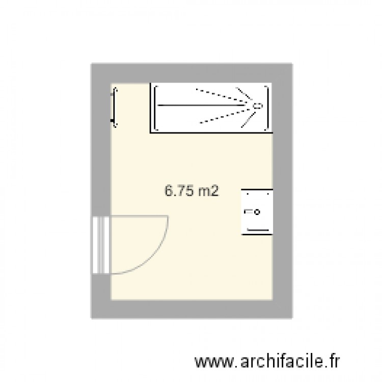 sdb bertholet projet. Plan de 0 pièce et 0 m2