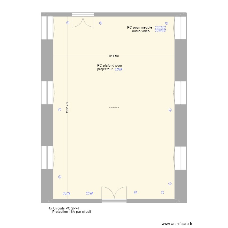 Seminaire salle mesures. Plan de 0 pièce et 0 m2