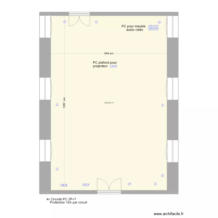 Seminaire salle mesures. Plan de 