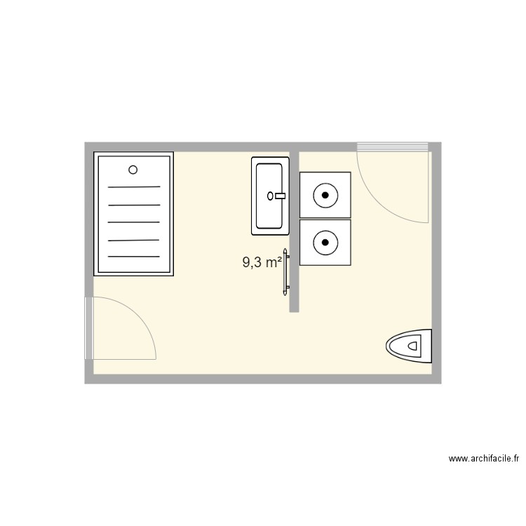 SDB CHAMFRAULT. Plan de 0 pièce et 0 m2