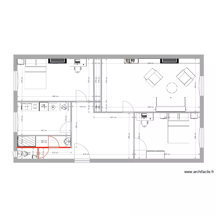 Appartement ies S1 ISA. Plan de Appartement ies S1 ISA. Plan de