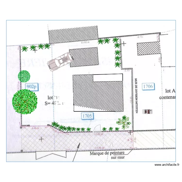 Jardin. Plan de 