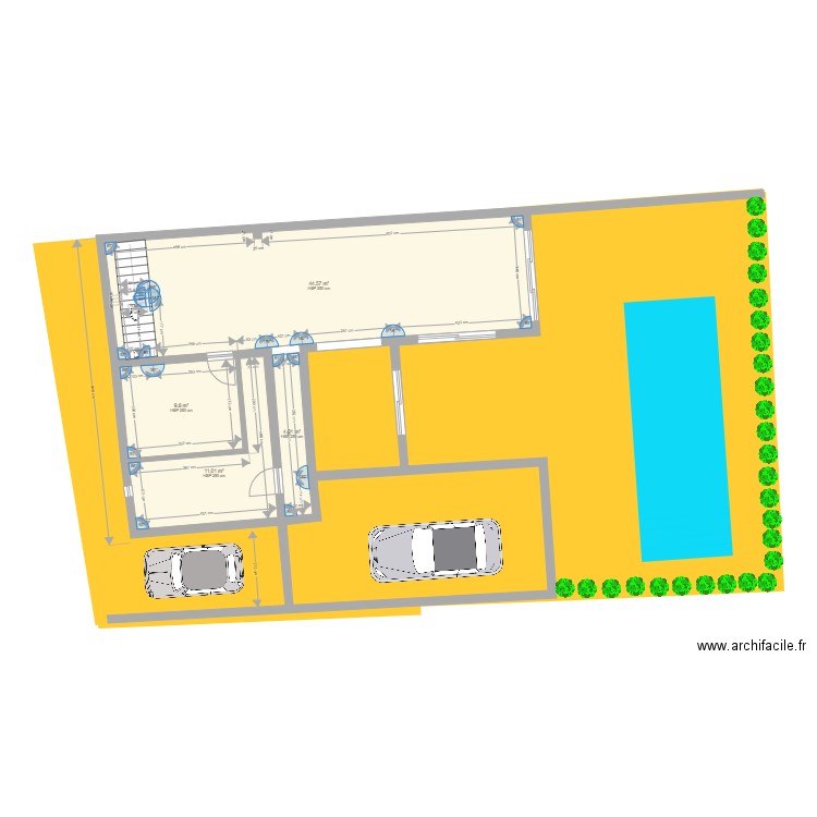 Maison Marengo  mesures option bIS. Plan de 0 pièce et 0 m2