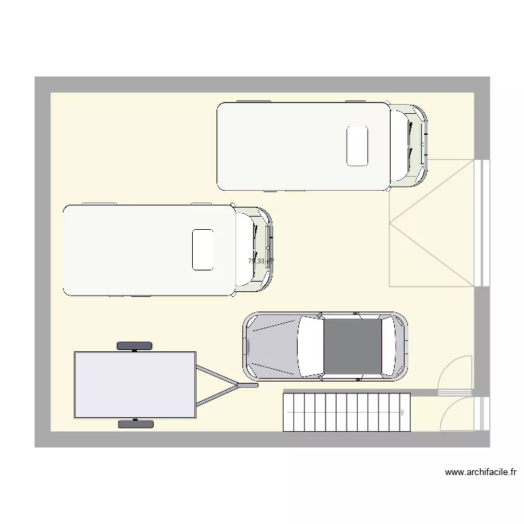 Garage. Plan de 