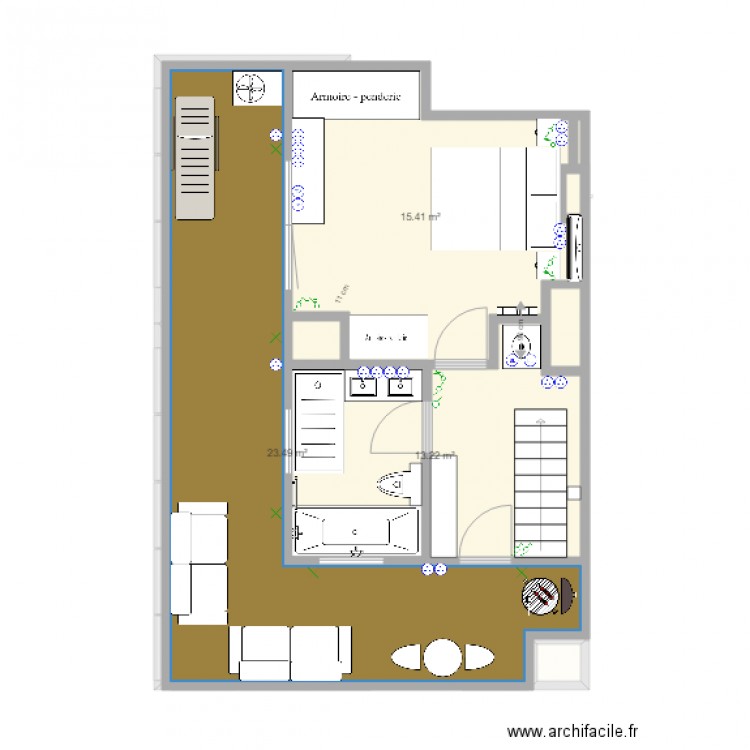 Appartement to be vf bc. Plan de 0 pièce et 0 m2