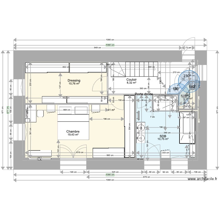 ANAIS BAT1 RDC V5 2022 25 12 2022. Plan de 6 pièces et 107 m2