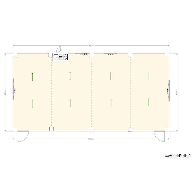 Thy Marcinelle 1200x600cm. Plan de 0 pièce et 0 m2