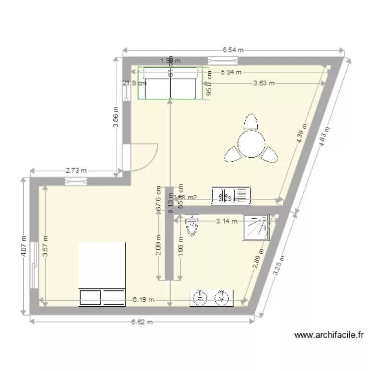 Maison de Gardiens 6113. Plan de 