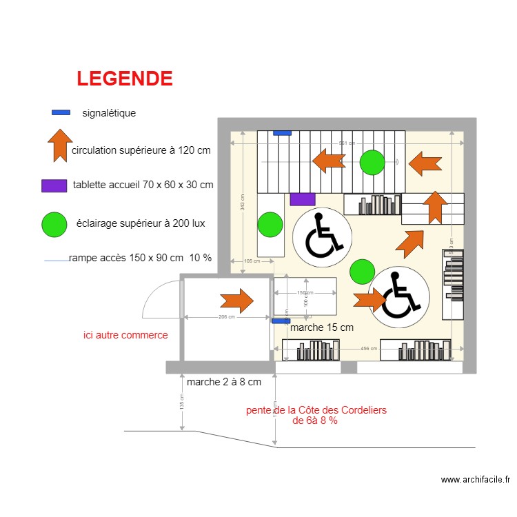 jeux Vidéo fr Romans  plan de principe RDC 06 2021. Plan de 0 pièce et 0 m2